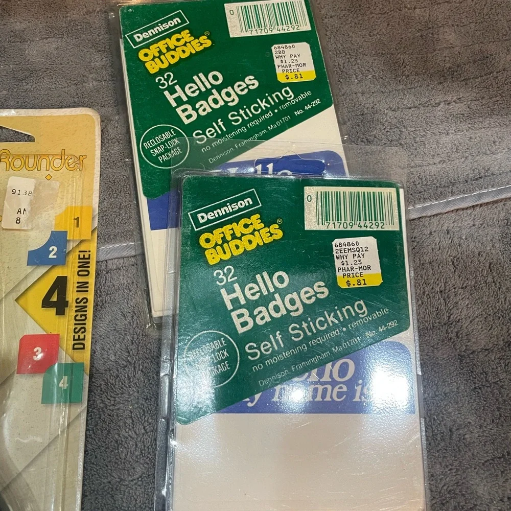 Office Supplies Bundle with Scissors and Labels